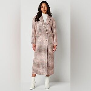 Worthington Jason Bolden Coat Multicolored Extra Buttons Lined Size Medium NWT